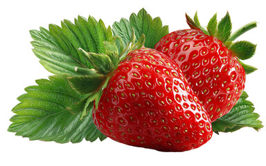 strawberry isolated on white