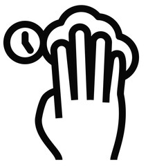 Obraz premium Quick Hand Gesture Icon