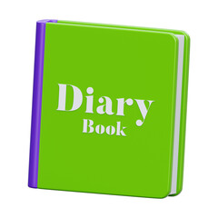 Diary Book 3D Illustration