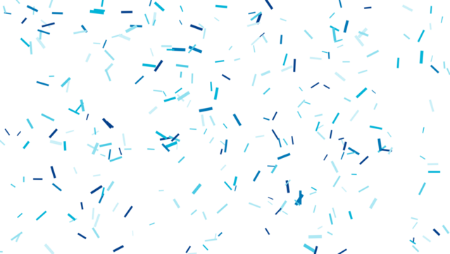 Abstract Blue Confetti Sprinkles Pattern on White Background