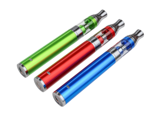 Colorful Vaporizer Pens White Background