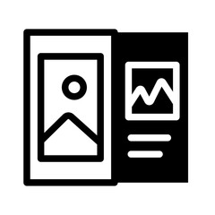 Photo Layout Symmetry Line Icon of Symmetry and Asymmetry Icon Set