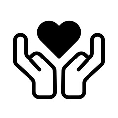 The Caregiver Line Icon of Branding Archetypes Icon Set