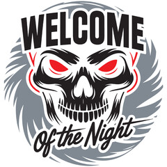 Welcome of the Night – Gaming Clan Logo t-shirt