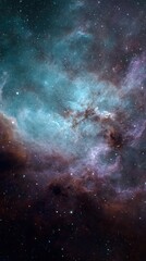 Obraz premium Stunning Colorful Nebula In Deep Space