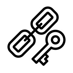 Keyword Links Line Icon of Keyword Research Icon Set