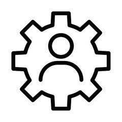 Customer Growth Line Icon of CRM Software Icon Set