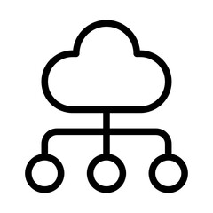 Sales Dashboard Line Icon of CRM Software Icon Set