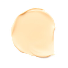 BB CC foundation smudged cream white isolated background