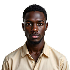 Portrait of a young man studio photograph neutral background close-up personal identity