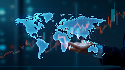 Smart city visualization with data hologram and analytics.