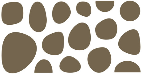 Modern abstract organic shapes pattern for contemporary design projects