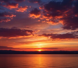 Fototapeta premium sunset over the sea
