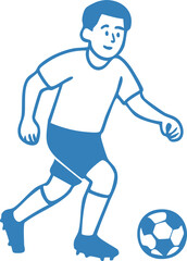 Soccer Football Character Illustration