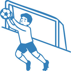 Soccer Football Character Illustration