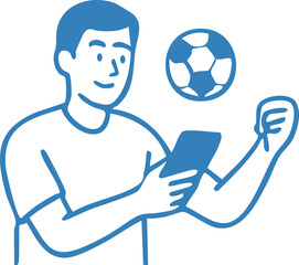 Soccer Football Character Illustration