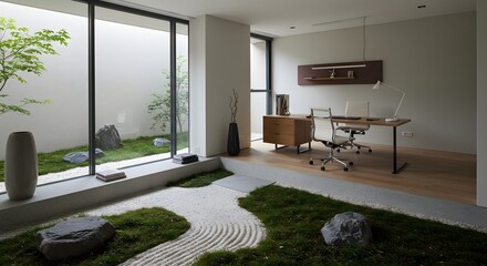 Zen Inspired Modern Office Interior Design