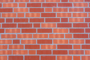 Background from a wall made of red bricks