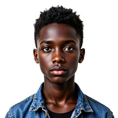 Fototapeta premium Youthful portrait of a young man urban setting photography close-up natural light identity and self-expression