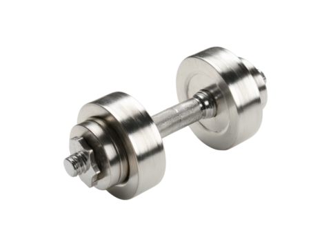 Metallic adjustable weight lifting equipment image, Isolated, Png Transparent Background - Powered by Adobe