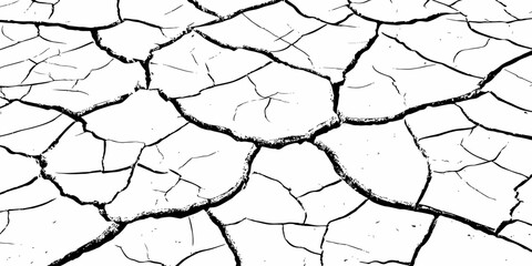 Dry cracked earth texture showing deep fissures and parched ground surface, symbolizing drought, climate change, desertification, global warming, and environmental crisis background.
