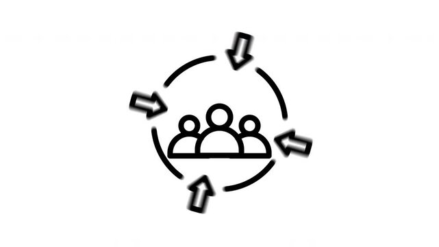 target audience animated icon