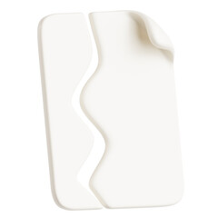 3D illustration Torn Page