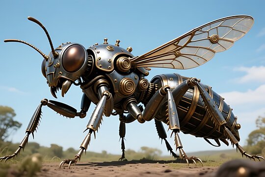 grasshopper on the ground