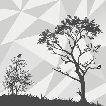 Gradient Polygon Minimalist Pattern