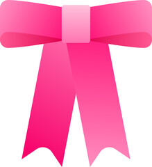 Beautiful colorful flat ribbon bow