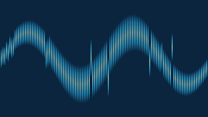 Abstract Blue Data Stream Visual Background for Technology and Innovation