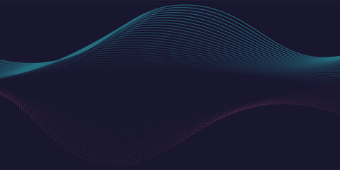 Modern dynamic lines on dark background. Modern red and blue pattern