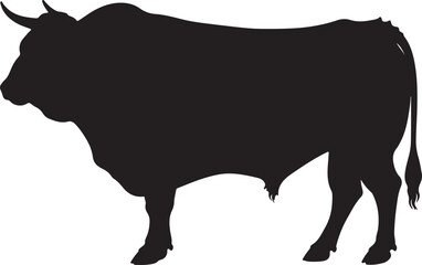 Silhouette of American buffalo, Buffalo, 