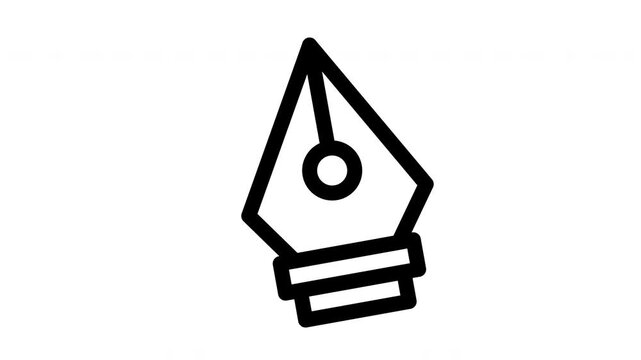 pen tool minimalist stroke animation