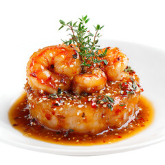 Shrimp with Lobster Sauce png 