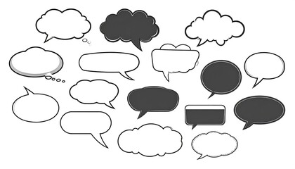Collection of speech bubbles