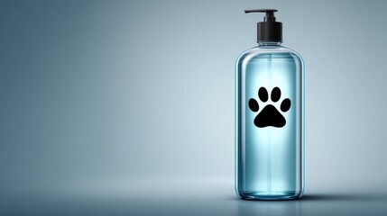 Dog paw print bottle essential pet care item,stylish dog paw print bottle ideal for pet hydration on the go.