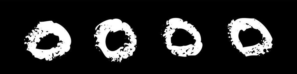 手書きの丸・ベクターセット