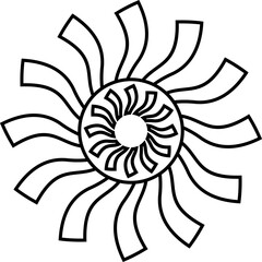 Vintage Sunburst Vector Icons – Perfect for Branding