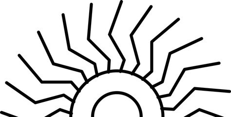 Vintage Sunburst Vector Icons – Perfect for Branding