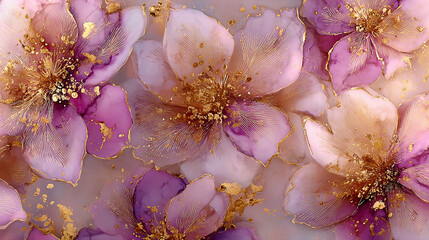 Elegant floral arrangement with soft pink and cream blossoms