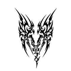 Tribal Beast Face Symbol