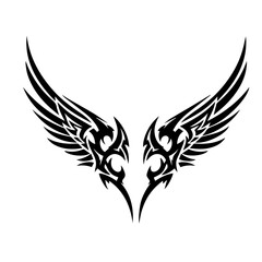 Winged Tribal Emblem