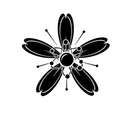 Abstract Tribal Flower
