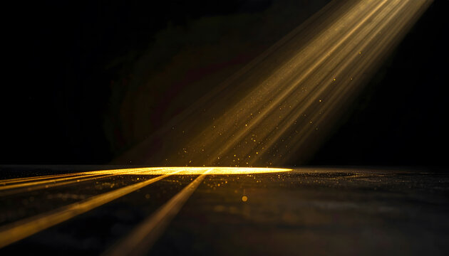 暗闇に差す黄金の光