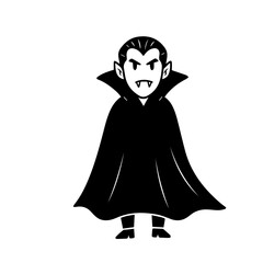 Vampire Dracula Cartoon Style