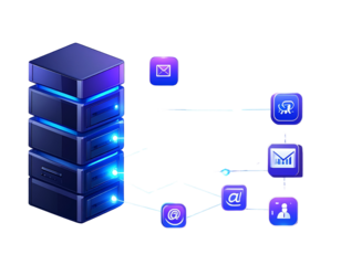Laptop with SaaS Dashboard Interface and Analytics Graphs, isolated