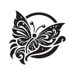 black siluet tatto running and animals
