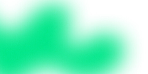 Abstract element of soft green glowing gradient wave with noise and grainy texture