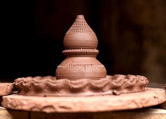 hindu festival diya mud lamp in india